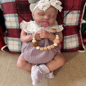 🆕20inch Soft Cloth Body Newborn Baby Poseable Limbs Aori Doll Baby Girl